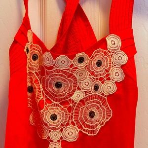 Summer top , cross cross in the back